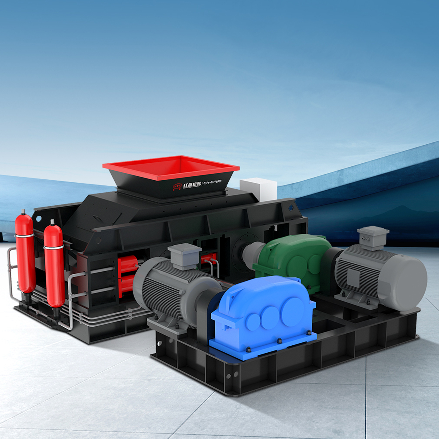 液壓對輥破碎機(jī)